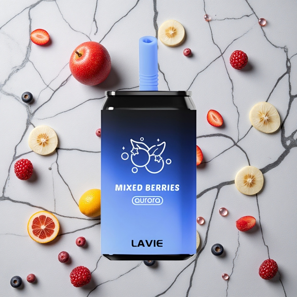 LAVIE Aurora 11000 Caladas Frutas Mixtas Dimensiones 3.5 3.5 9 cm vape wholesale España