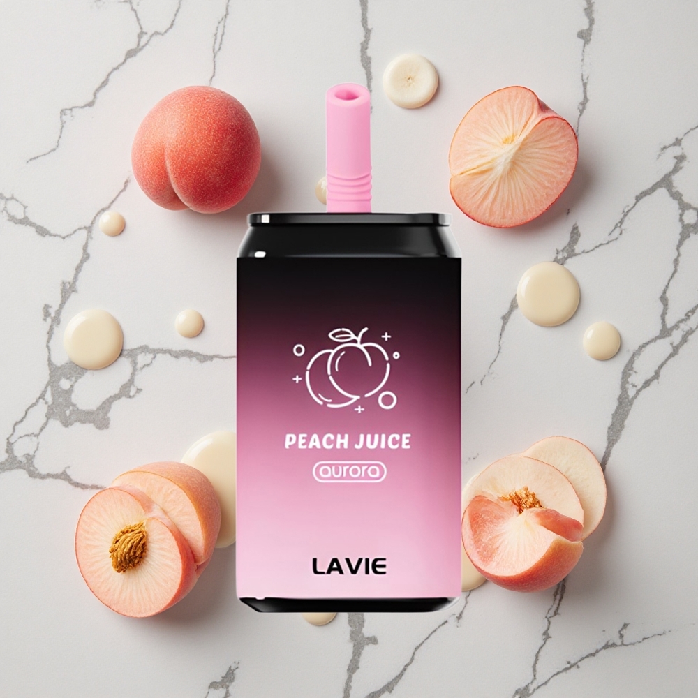 LAVIE Aurora 11000 Caladas Jugo de Melocotón 22ML Tipo C Recargable vape wholesale España