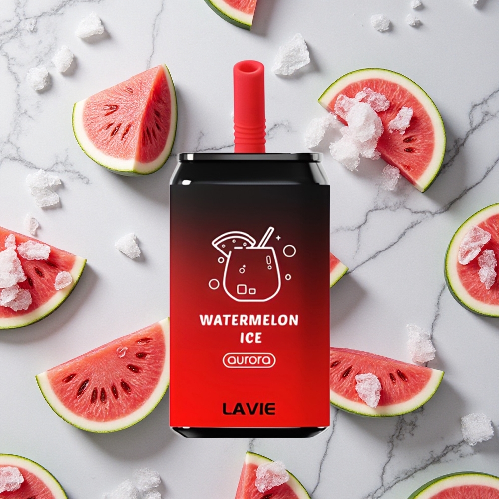 LAVIE Aurora 11000 Caladas Sandía Helada Dimensiones: 3.5 3.5 9 cm vape wholesale España