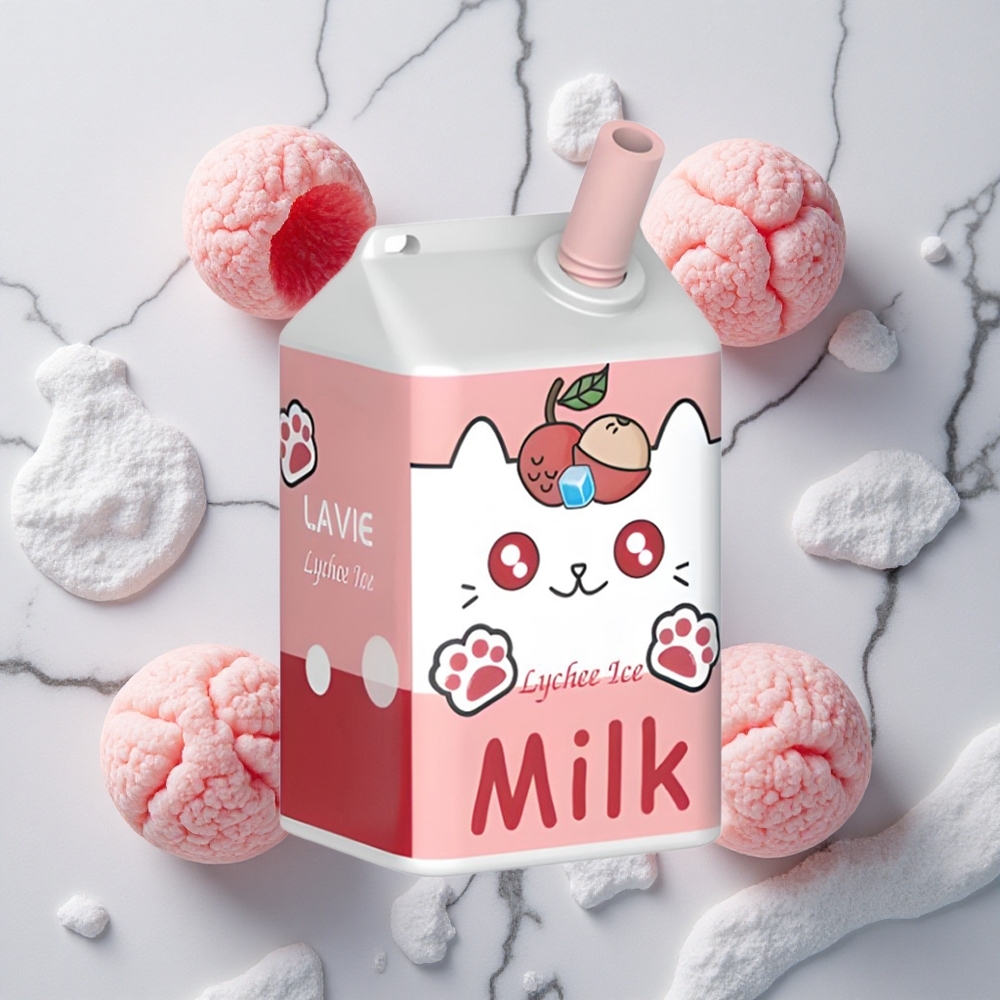 LAVIE Milk 7000 Caladas Vape Desechable Lichi Hielo 16ML Tipo C Recargable vape wholesale España