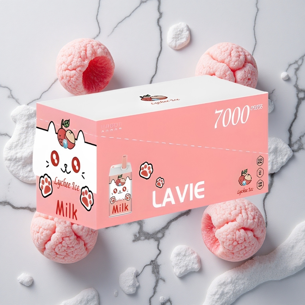 LAVIE Milk 7000 Caladas Vape Desechable Lichi Hielo 16ML Tipo C Recargable vape wholesale España
