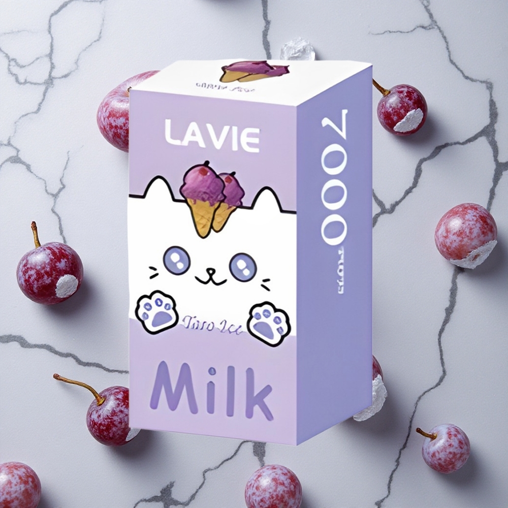 LAVIE Milk 7000 Caladas Vape Desechable Uva Hielo 16ML Tipo C Recargable vape wholesale España