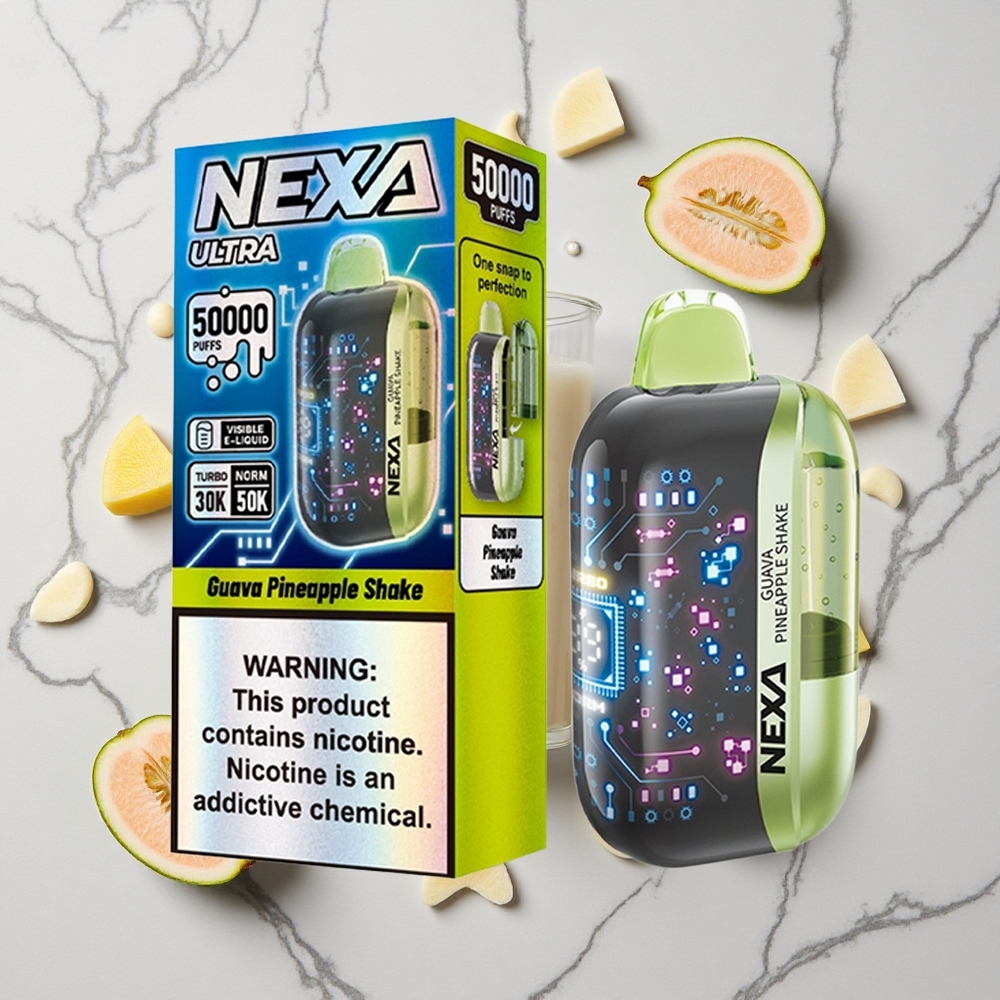 NEXA Ultra 50K Vape Desechable Batido de Guayaba y Piña 20ml Capacidad Precargada vape wholesale España