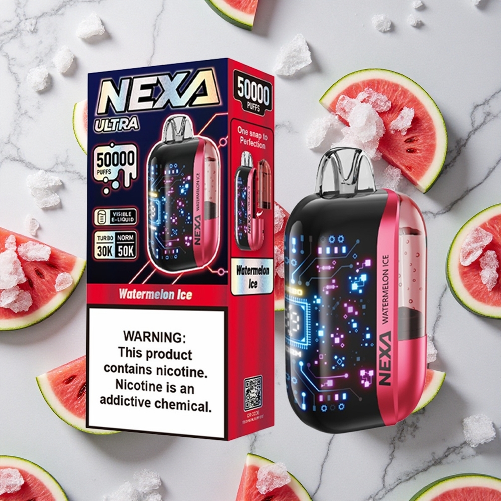 NEXA Ultra 50K Vape Desechable Sandía Hielo 20ml Capacidad Precargada vape wholesale España