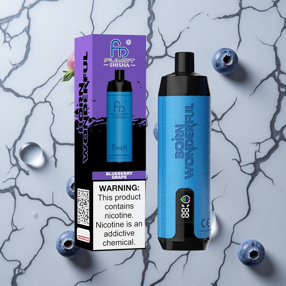 RandM Fumot Shisha 10000 Caladas Arándano Uva LED Indicador vape wholesale España