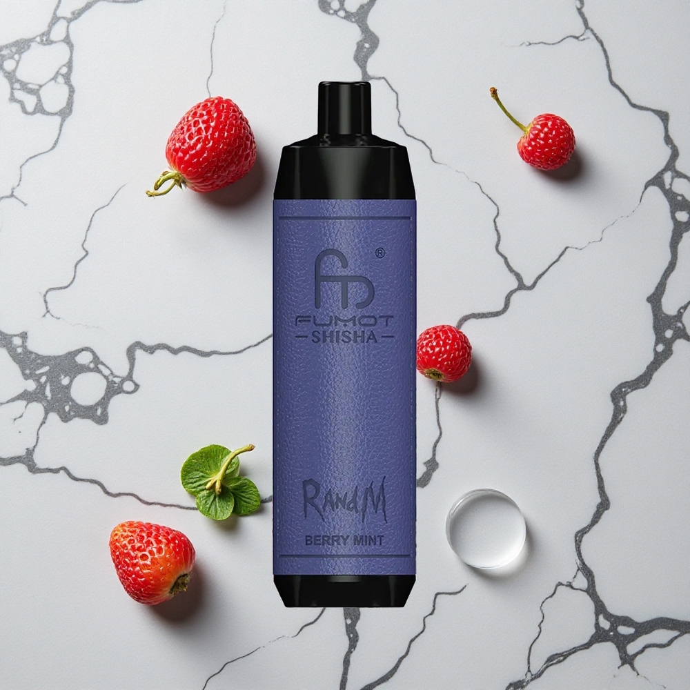 RandM Fumot Shisha 10000 Caladas E-Líquido Prellenado 18ml Menta Baya vape wholesale España