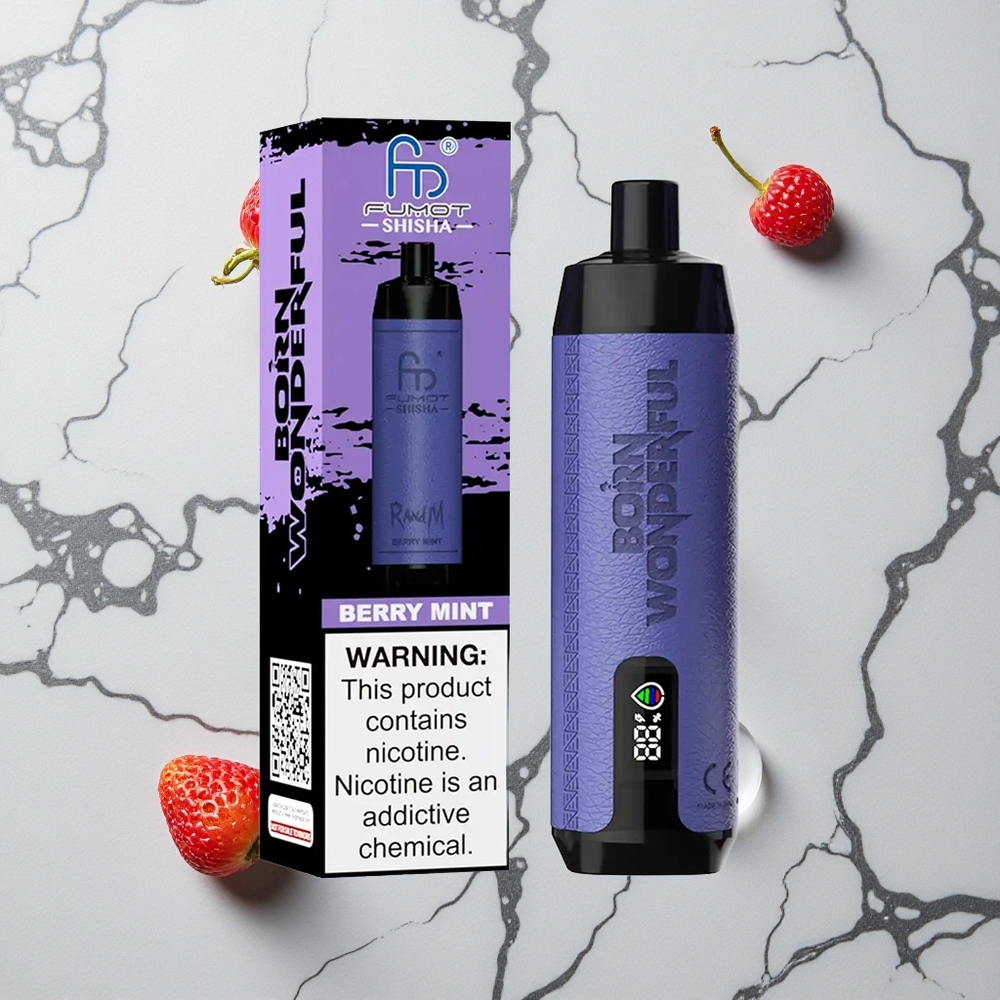 RandM Fumot Shisha 10000 Caladas E-Líquido Prellenado 18ml Menta Baya vape wholesale España