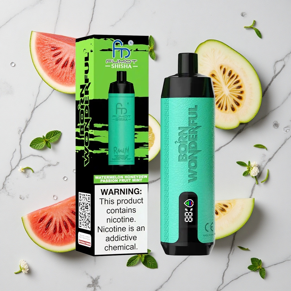 RandM Fumot Shisha 10000 Caladas Sandía Melón Verde Fruta de la Pasión Menta 18ml e-líquido vape wholesale España