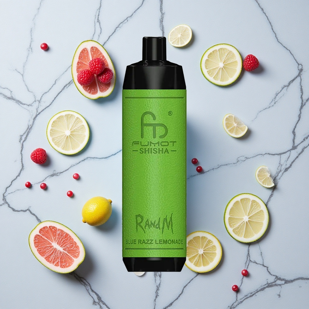 RandM Fumot Shisha 10000 Caladas Vape Desechable Azul Limonada Rasbérica 18ml vape wholesale España