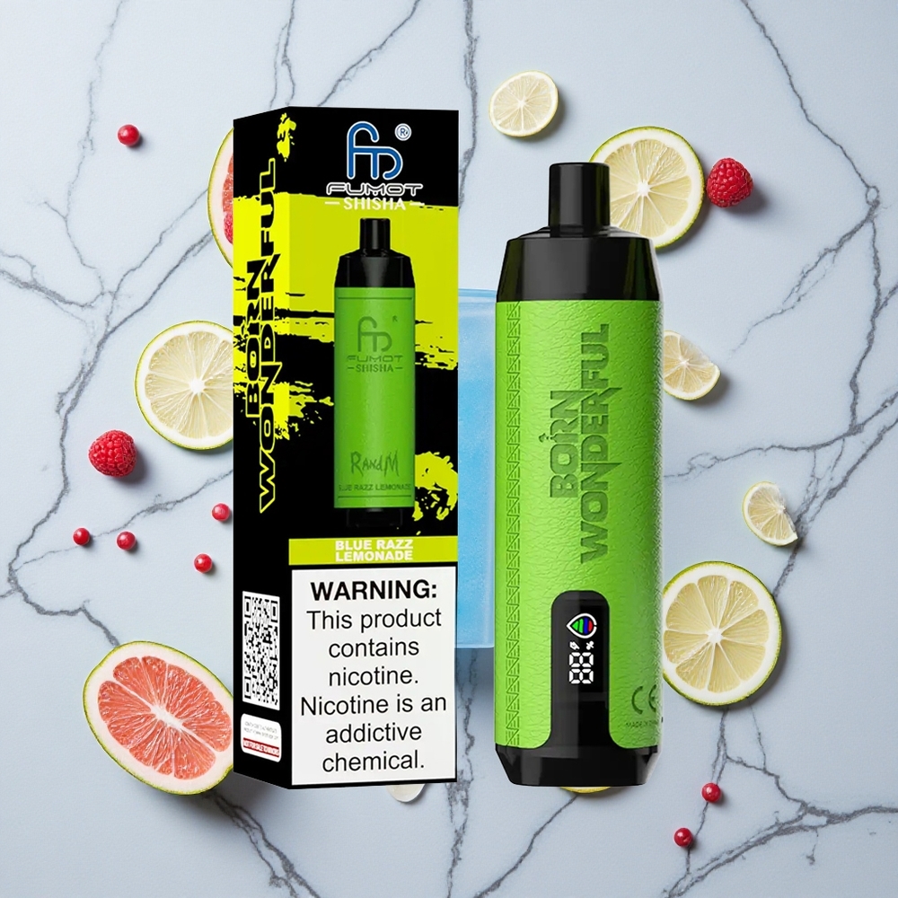 RandM Fumot Shisha 10000 Caladas Vape Desechable Azul Limonada Rasbérica 18ml vape wholesale España