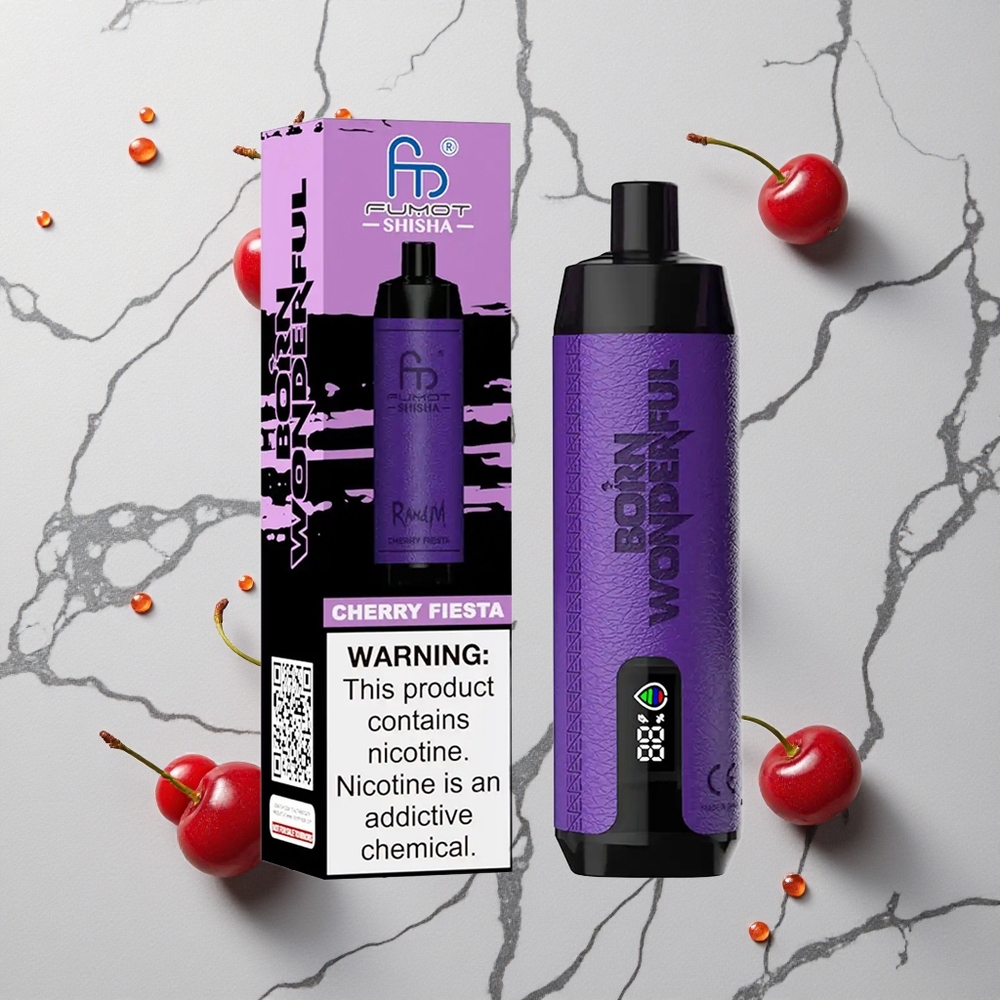 RandM Fumot Shisha 10000 Caladas Vape Desechable Cereza Fiesta 18ml vape wholesale España