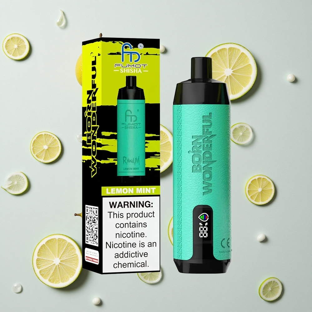 RandM Fumot Shisha 10000 Caladas Vape Desechable Limón Menta 18ml vape wholesale España