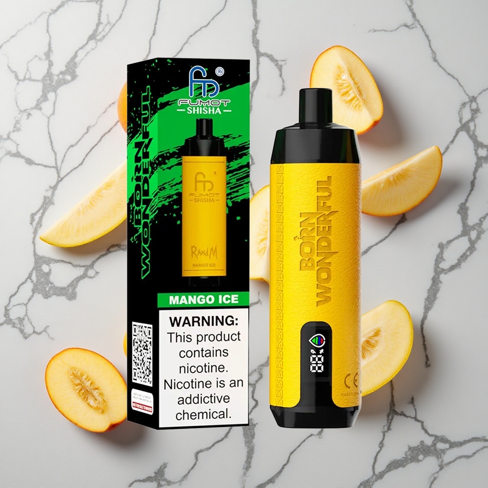 RandM Fumot Shisha 10000 Caladas Vape Desechable Mango Hielo 18ml e-líquido vape wholesale España