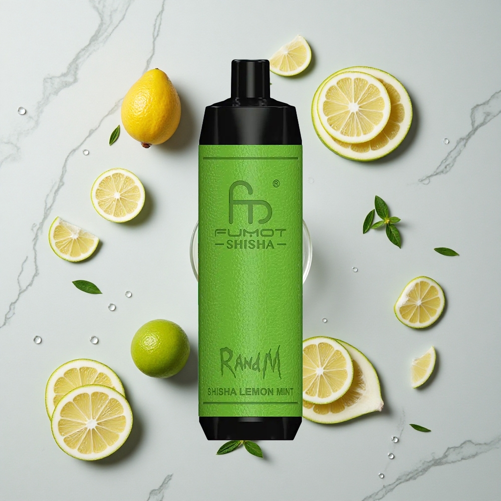 RandM Fumot Shisha 10000 Caladas Vape Desechable Shisha Limón Menta 18ml vape wholesale España