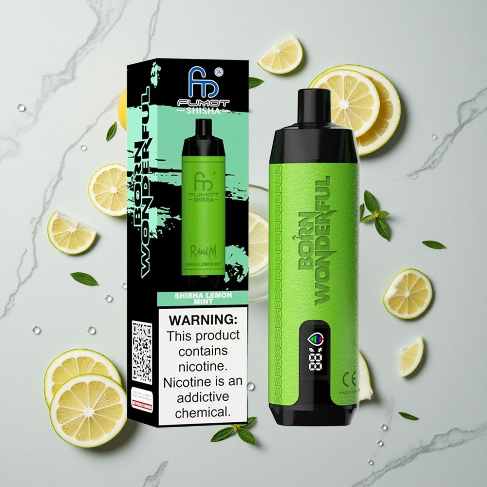 RandM Fumot Shisha 10000 Caladas Vape Desechable Shisha Limón Menta 18ml vape wholesale España