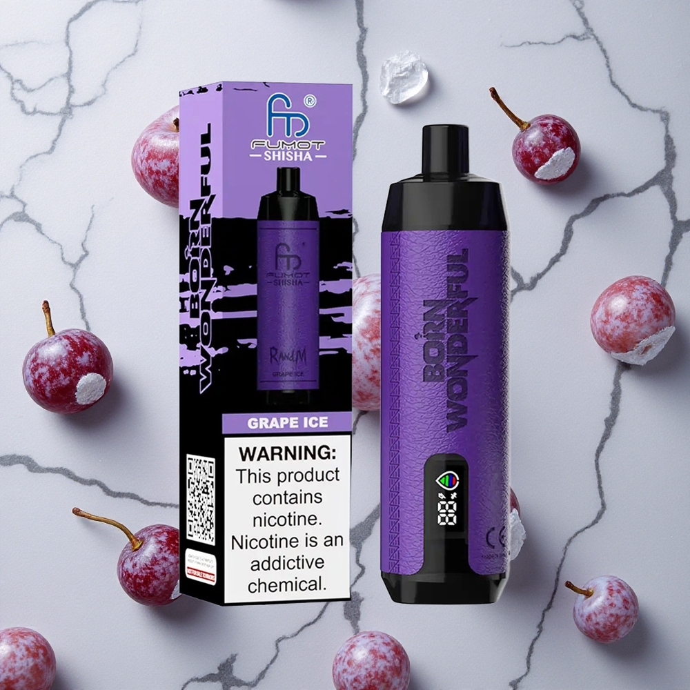 RandM Fumot Shisha 10000 Caladas Vape Desechable Uva Hielo 18ml e-líquido vape wholesale España