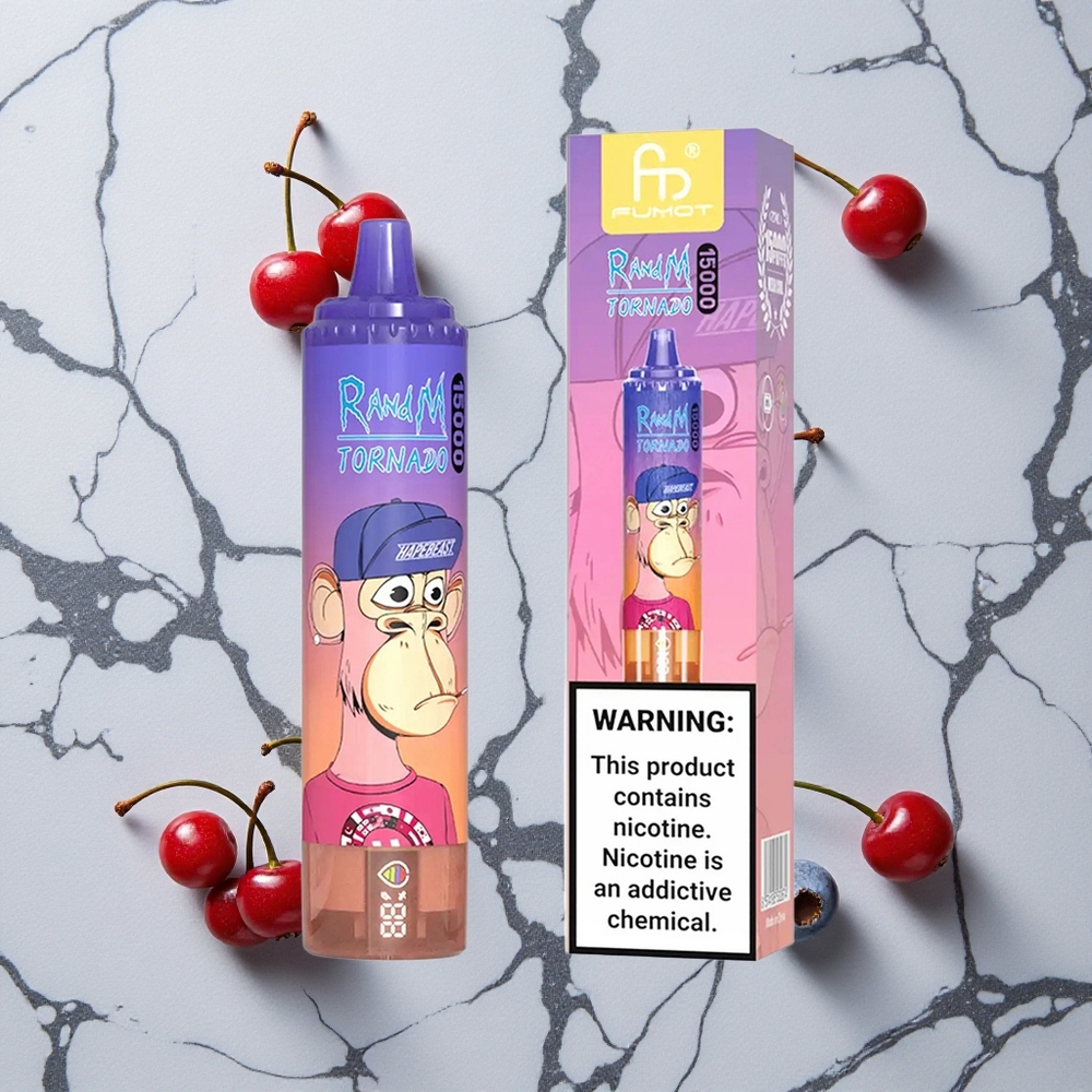 RandM Fumot Tornado 15000 Caladas Arándano Azul Cereza Capacidad 25ml vape wholesale España