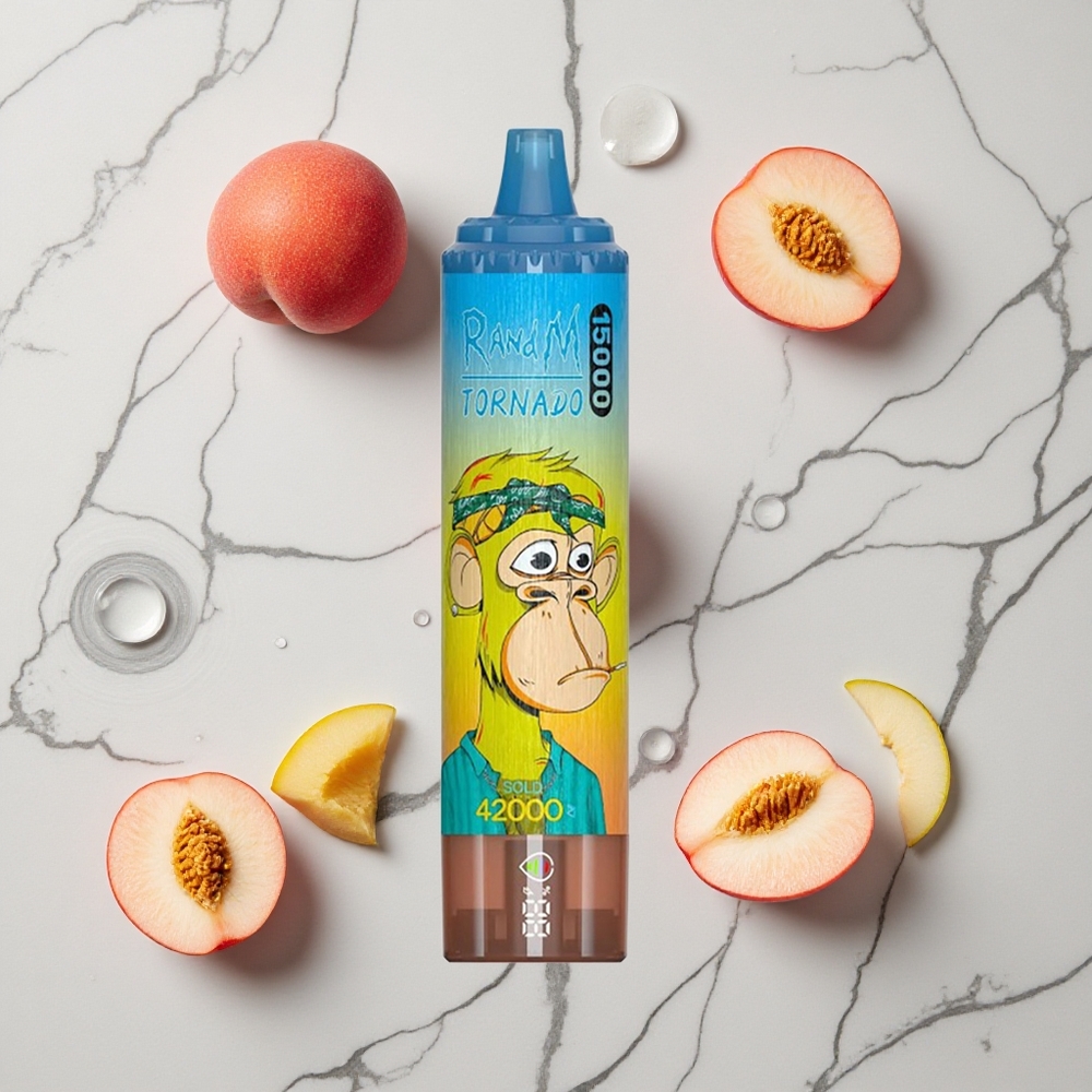 RandM Fumot Tornado 15000 Caladas Durazno Mango Pantalla LCD vape wholesale España