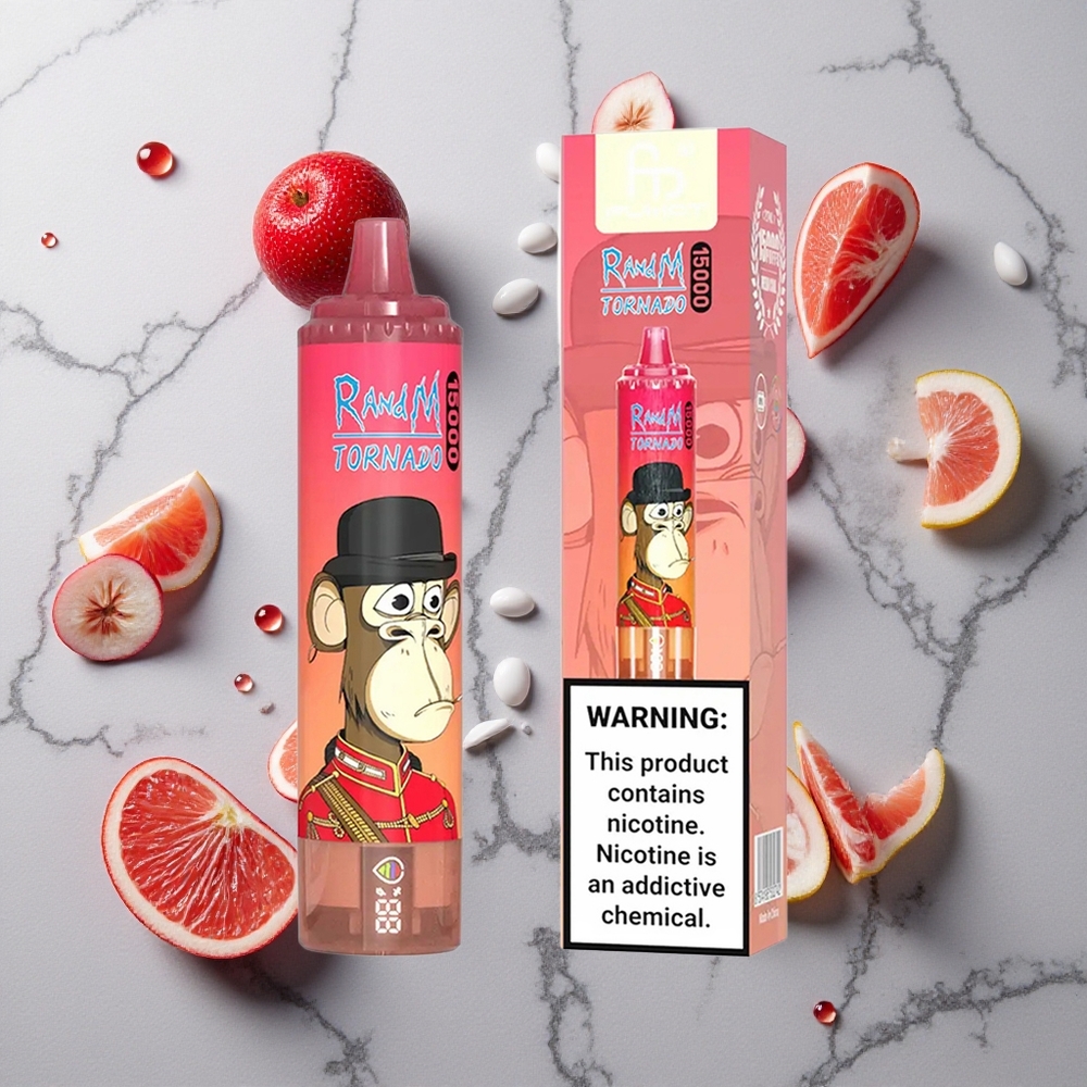 RandM Fumot Tornado 15000 Caladas Energía Roja Hielo 25ml vape wholesale España