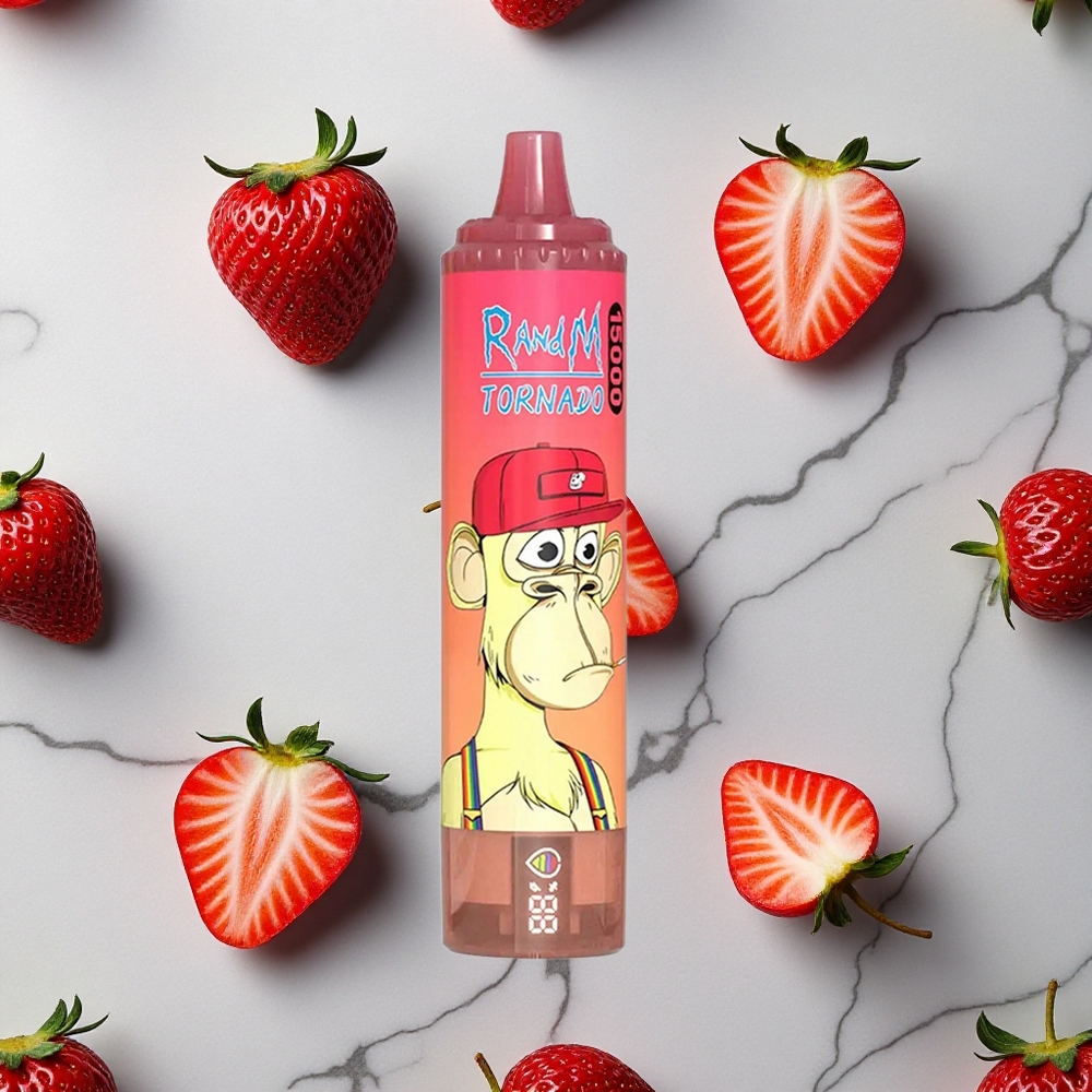 RandM Fumot Tornado 15000 Caladas Fresa Red Bull 25ml LCD vape wholesale España