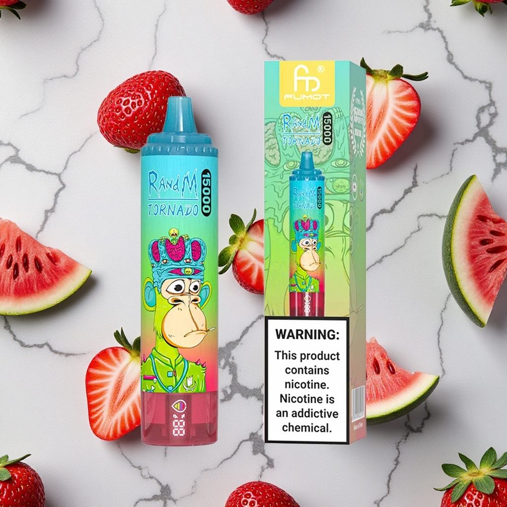 RandM Fumot Tornado 15000 Caladas Fresa Sandía Pantalla LCD vape wholesale España
