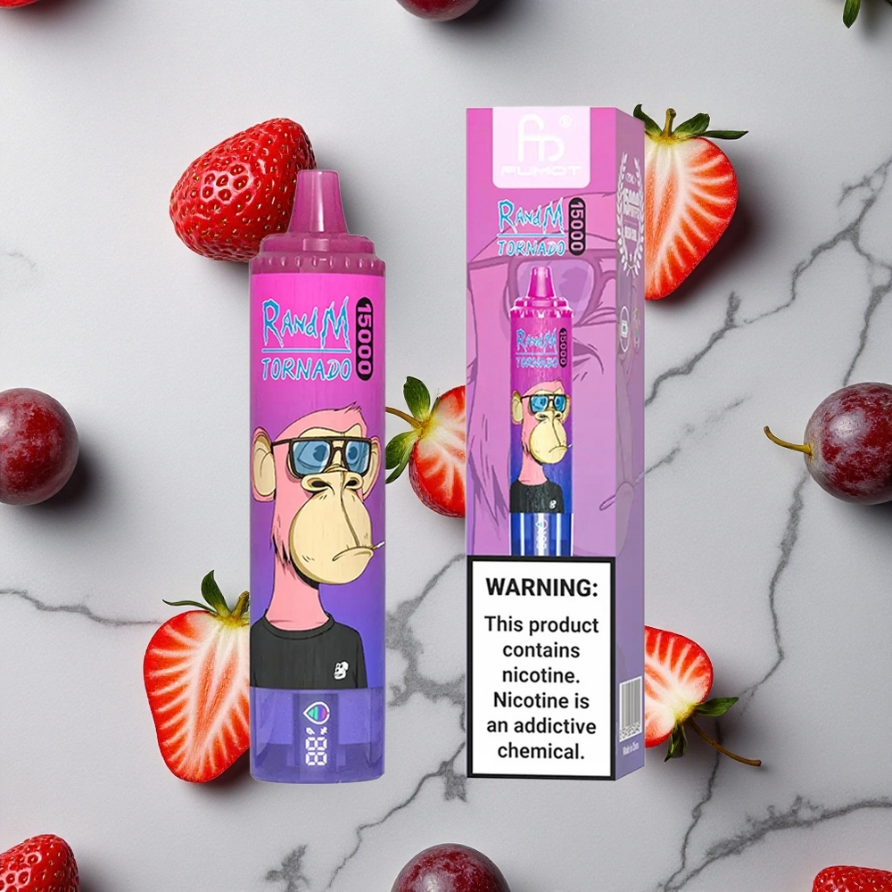 RandM Fumot Tornado 15000 Caladas Fresa Uva Pantalla LCD vape wholesale España