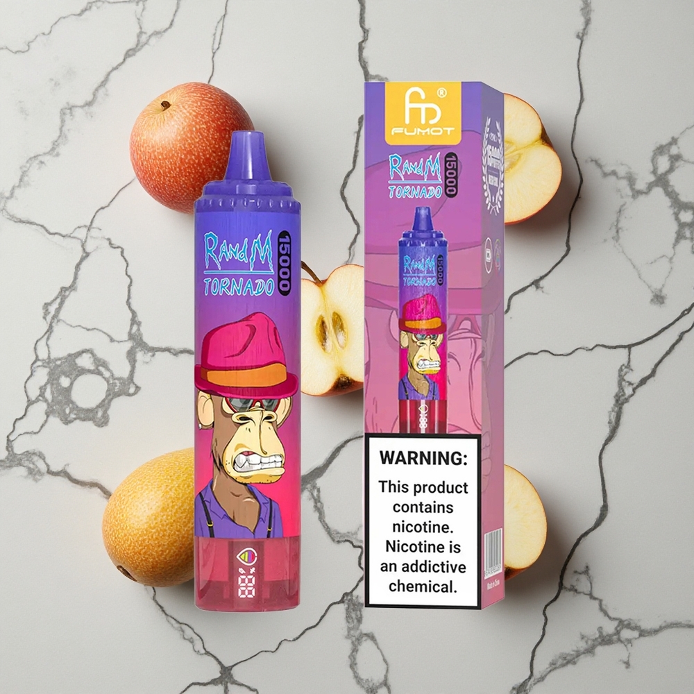 RandM Fumot Tornado 15000 Caladas Manzana Ácida 25ml vape wholesale España