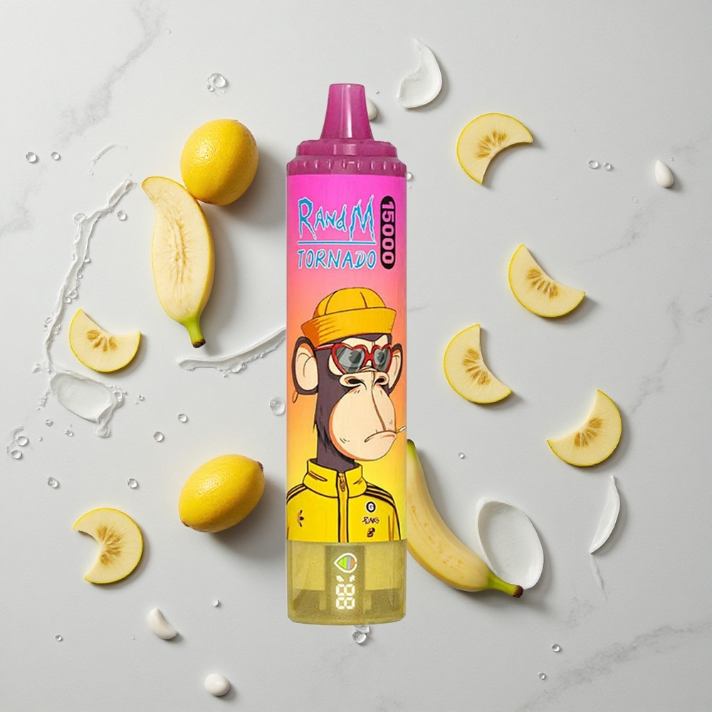 RandM Fumot Tornado 15000 Caladas Vape Desechable Banana Ice 25ml vape wholesale España