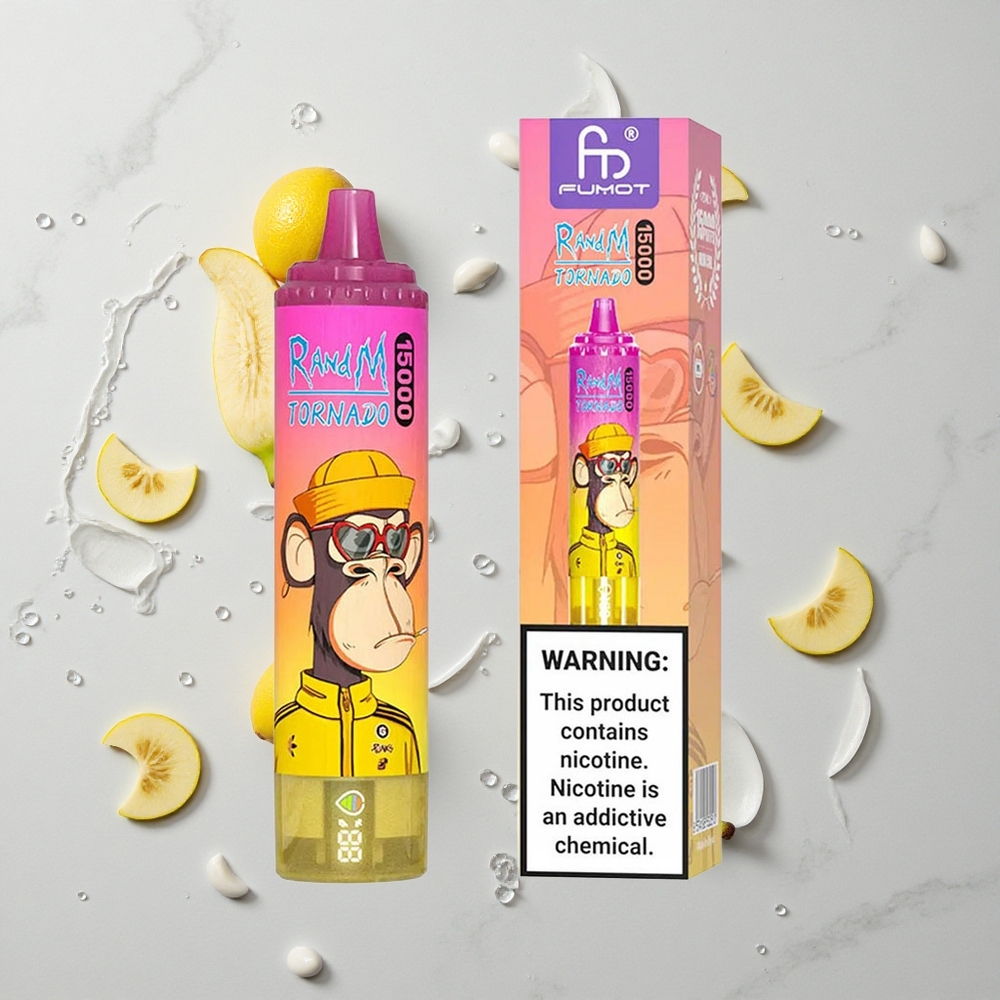 RandM Fumot Tornado 15000 Caladas Vape Desechable Banana Ice 25ml vape wholesale España