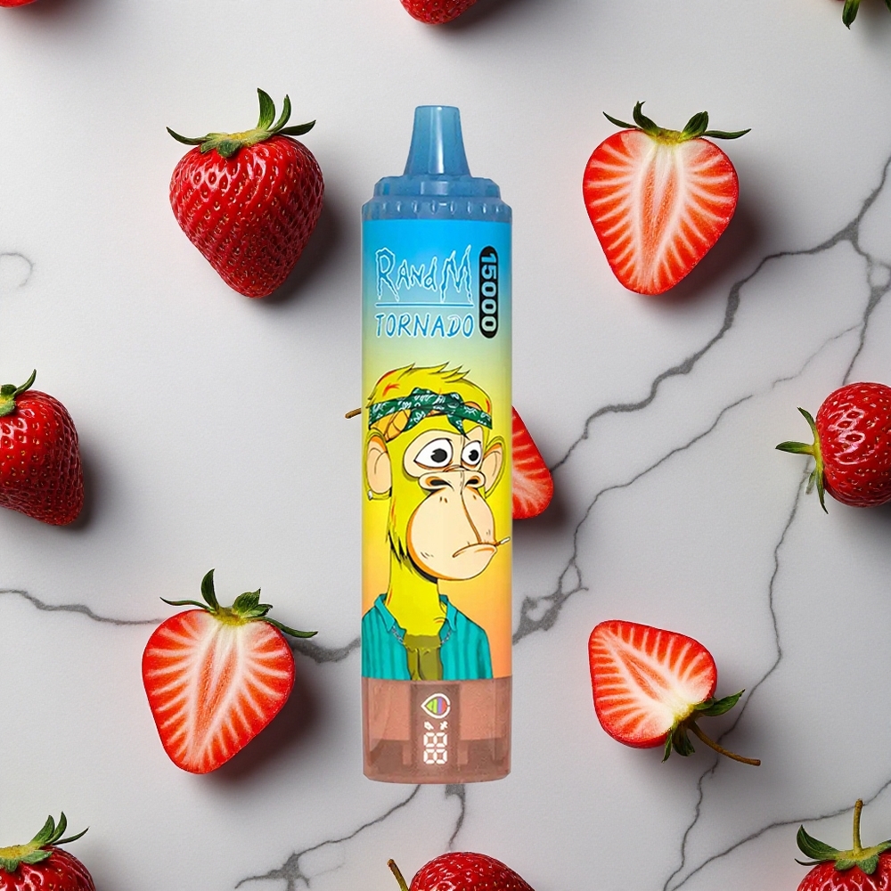 RandM Fumot Tornado 15000 Caladas Vape Desechable Fresa 25ml LCD vape wholesale España