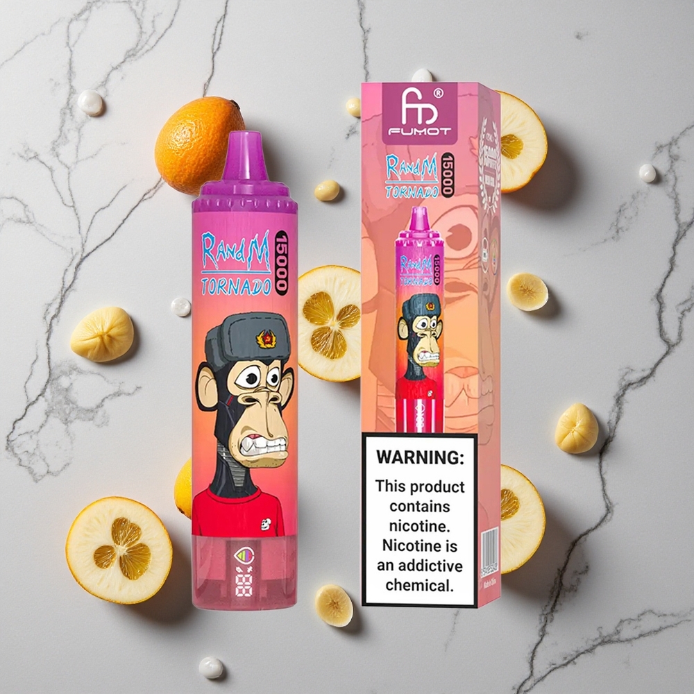 RandM Fumot Tornado 15000 Caladas Vape Desechable Fruta del Dragón 25ml Pantalla LCD vape wholesale España