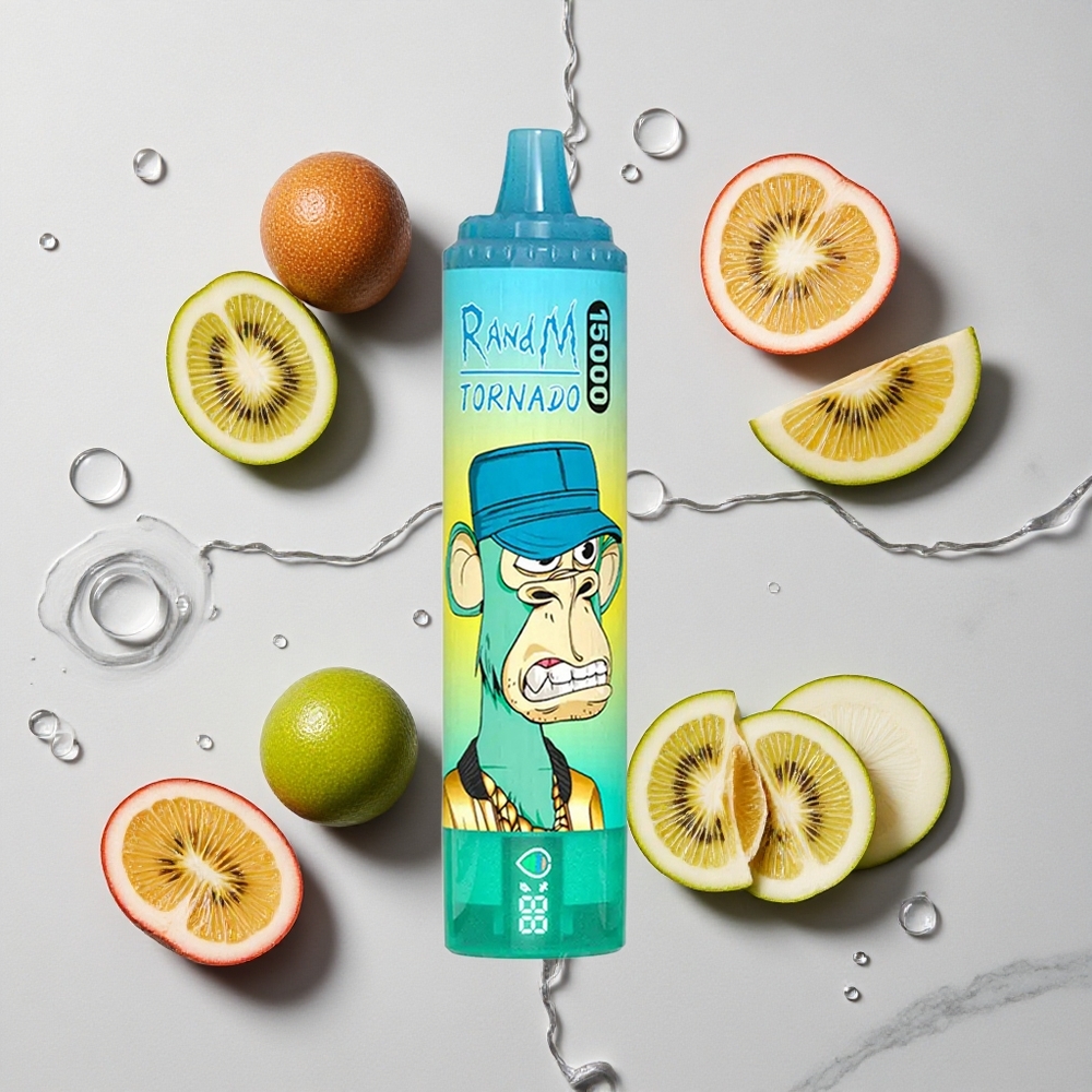 RandM Fumot Tornado 15000 Caladas Vape Desechable Kiwi Maracuyá Guayaba Pantalla LCD vape wholesale España