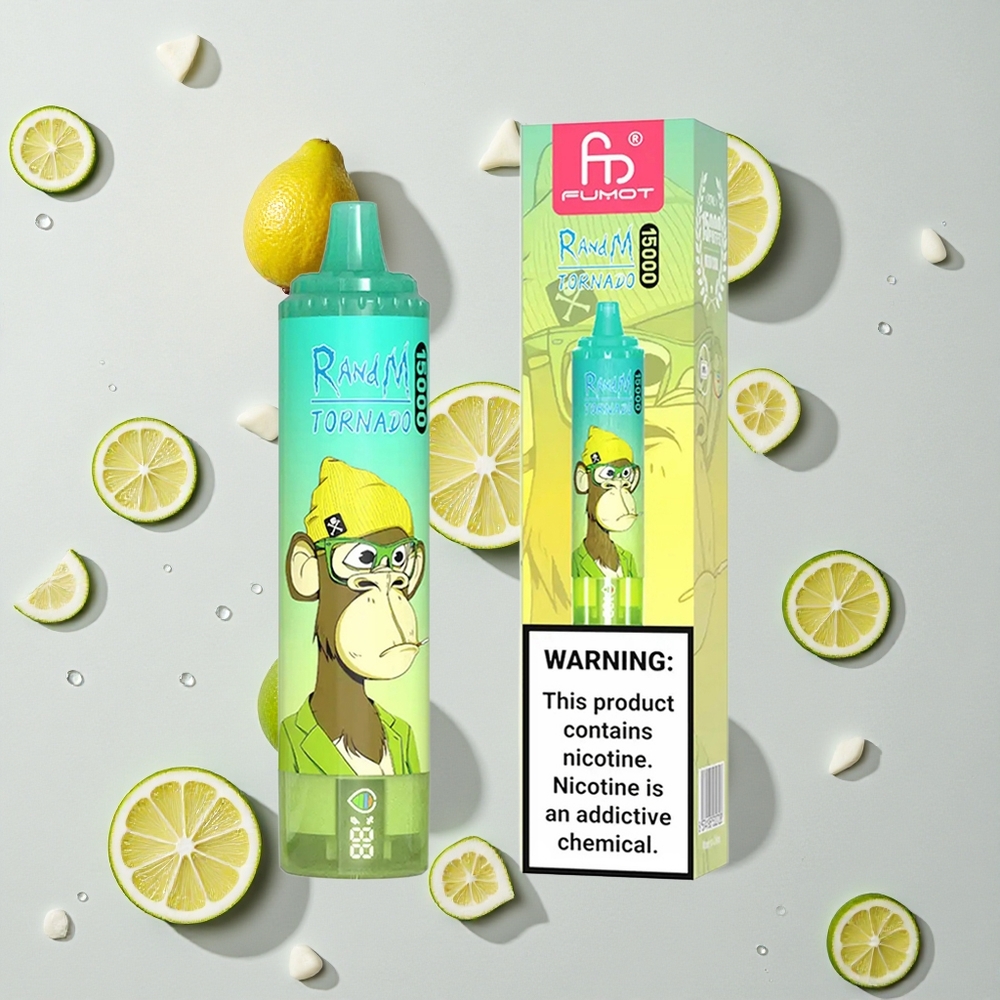 RandM Fumot Tornado 15000 Caladas Vape Desechable Limón Lima 25ml vape wholesale España