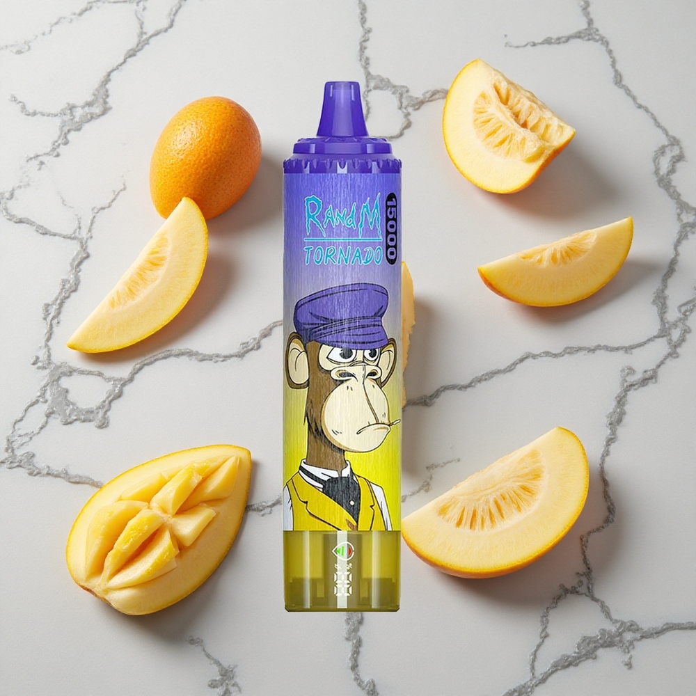RandM Fumot Tornado 15000 Caladas Vape Desechable Mango Helado 25ml Pantalla LCD vape wholesale España