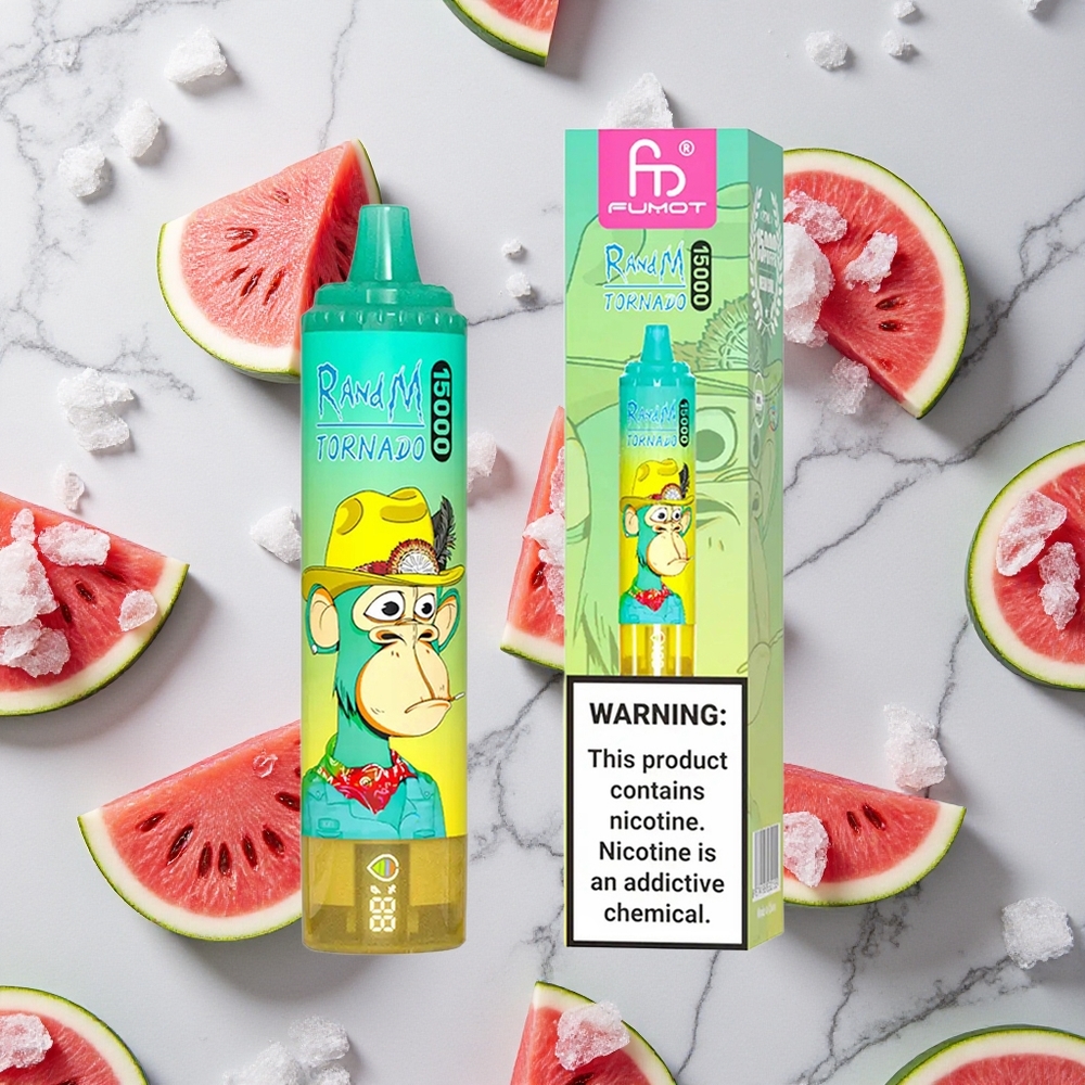 RandM Fumot Tornado 15000 Caladas Vape Desechable Sandía Hielo 25ml vape wholesale España