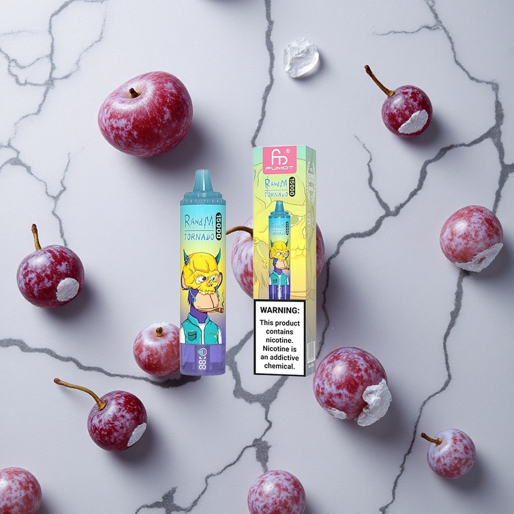 RandM Fumot Tornado 15000 Caladas Vape Hielo Uva Pantalla LCD vape wholesale España