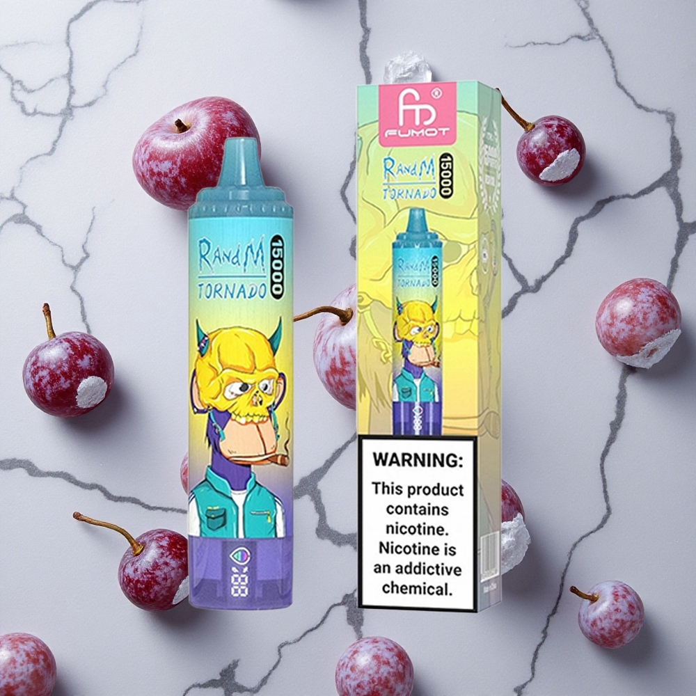 RandM Fumot Tornado 15000 Caladas Vape Hielo Uva Pantalla LCD vape wholesale España