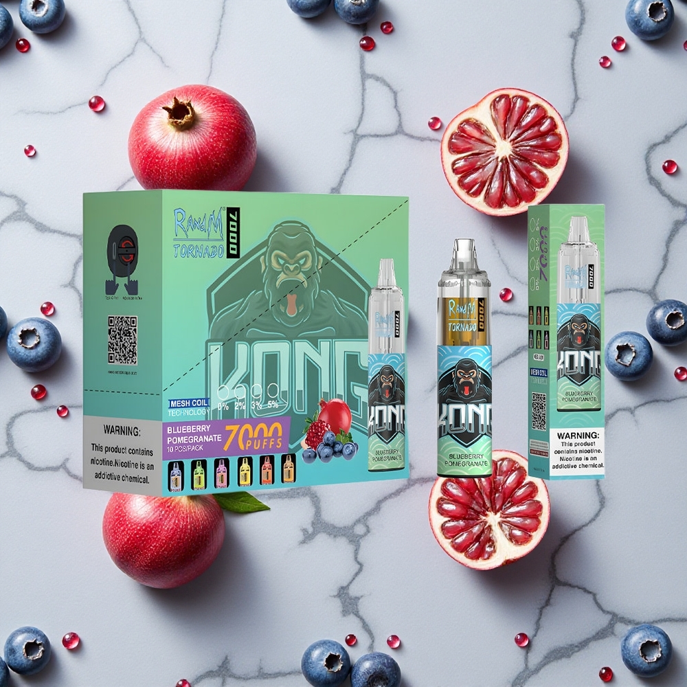 RandM Fumot Tornado 7000 Caladas Arándano Granada 14 ML E-líquido vape wholesale España