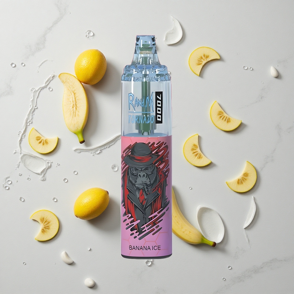 RandM Fumot Tornado 7000 Caladas Banana Ice 14ML E-líquido RGB Light vape wholesale España
