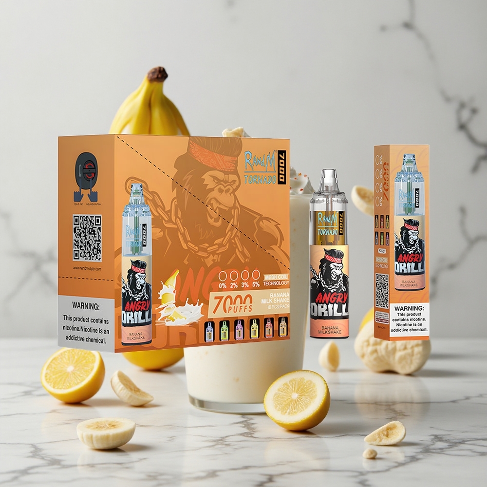 RandM Fumot Tornado 7000 Caladas Batido de Plátano 14ML E-líquido vape wholesale España