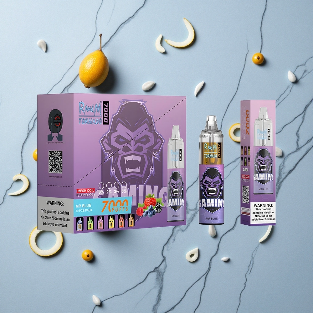 RandM Fumot Tornado 7000 Caladas Dr. Azul 14 ML Batería 850 MAH vape wholesale España