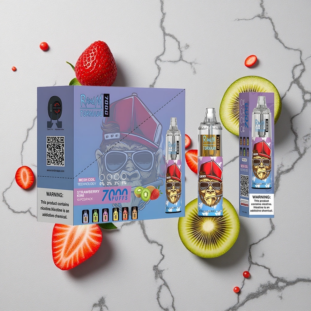 RandM Fumot Tornado 7000 Caladas Fresa Kiwi 14 ML Tipo-C vape wholesale España