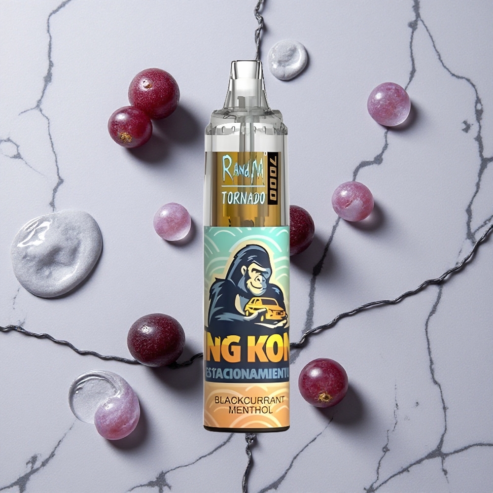 RandM Fumot Tornado 7000 Caladas Grosella Negra Mentolada 14 ML Tipo-C RGB vape wholesale España