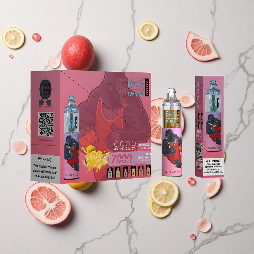 RandM Fumot Tornado 7000 Caladas Limonada Rosa Dispositivo Desechable 14ML vape wholesale España