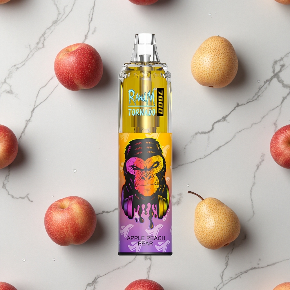 RandM Fumot Tornado 7000 Caladas Manzana Melocotón Pera 14 ML RGB Light vape wholesale España