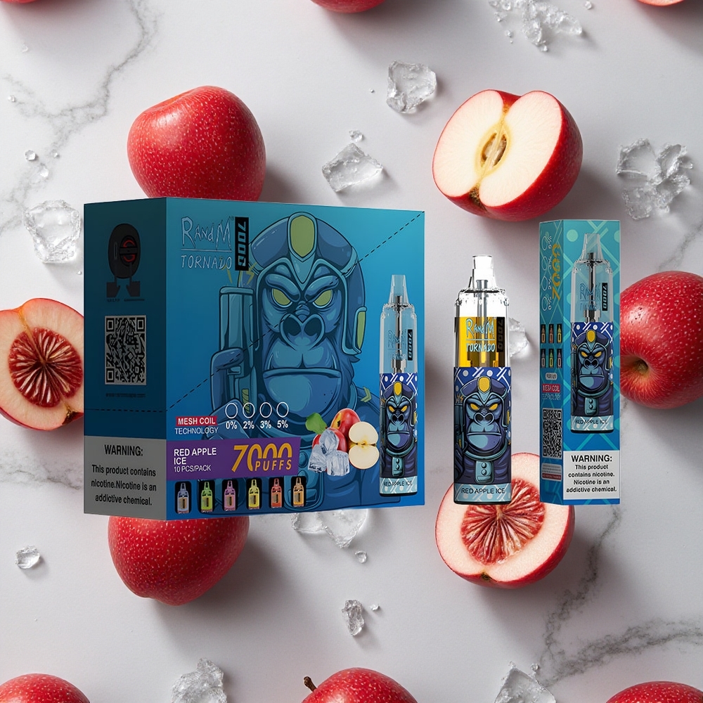 RandM Fumot Tornado 7000 Caladas Manzana Roja Hielo 14ML E-líquido vape wholesale España