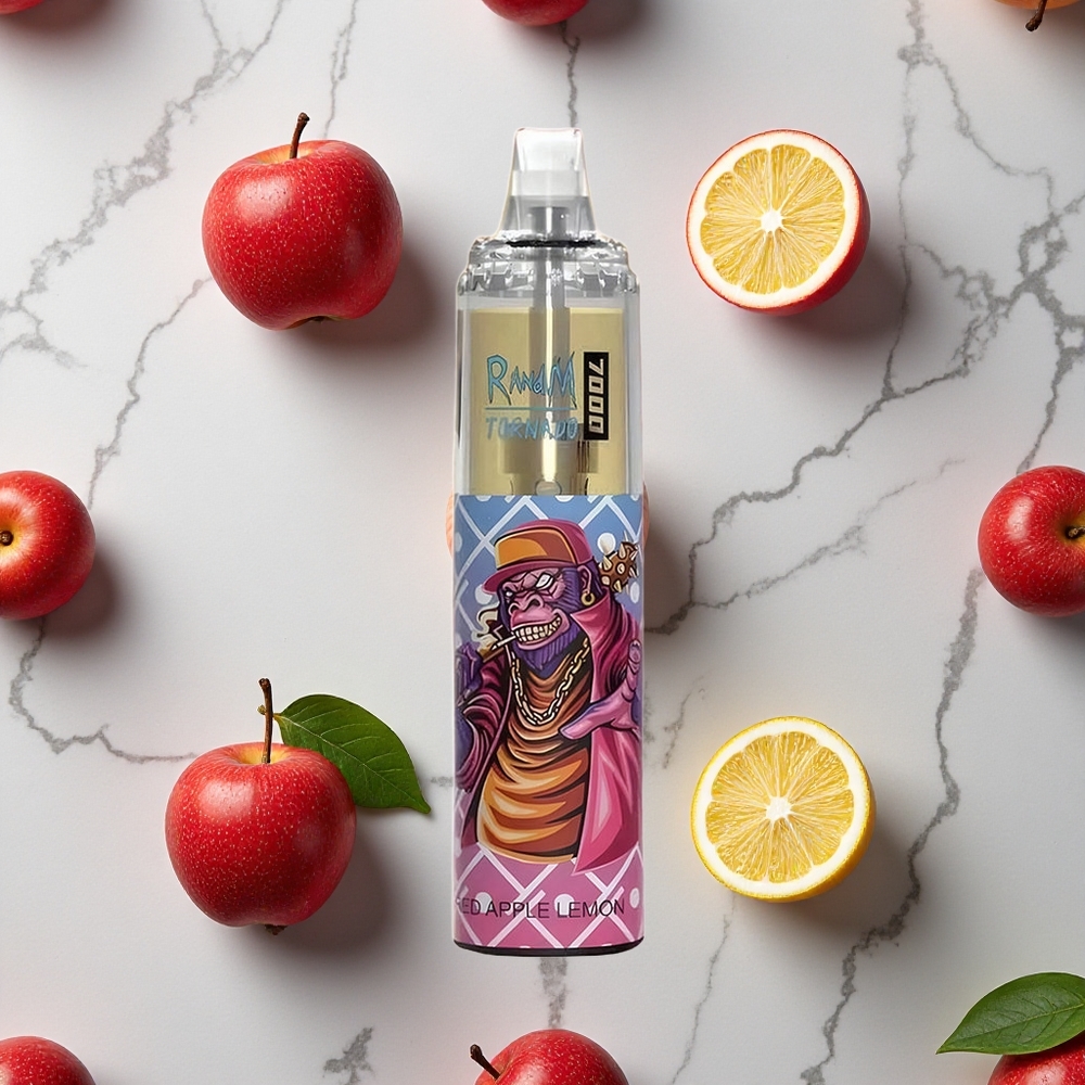 RandM Fumot Tornado 7000 Caladas Manzana Roja Limón 14ML E-líquido Air-Adjustable vape wholesale España