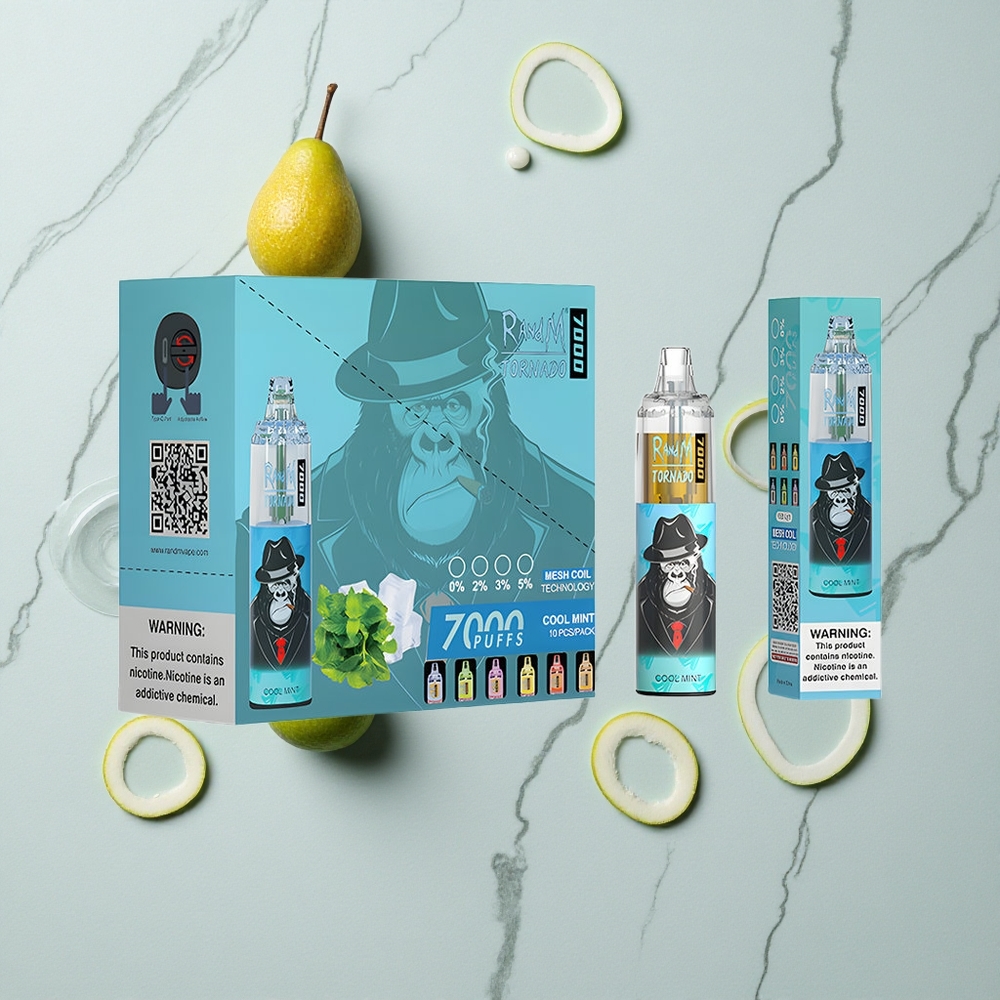 RandM Fumot Tornado 7000 Caladas Menta Refrescante 14ML E-líquido Air-Adjustable vape wholesale España