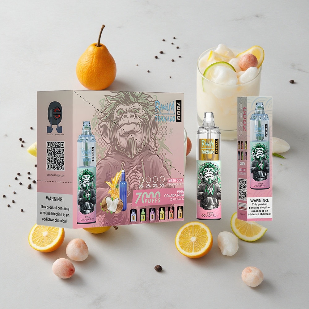 RandM Fumot Tornado 7000 Caladas Piña Colada Ron 14ML E-líquido vape wholesale España