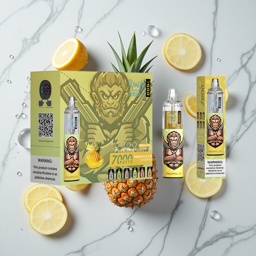 RandM Fumot Tornado 7000 Caladas Piña Hielo 14 ML E-líquido vape wholesale España